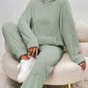 Alexa Lumina cozy hooded two-piece lounge set, featuring a flattering fit and soft fabric, perfect for comfortable loungewear.