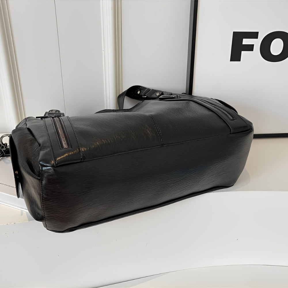 Aliona | Stylish Black School Bag with Versatile Functionality - Lumina 7