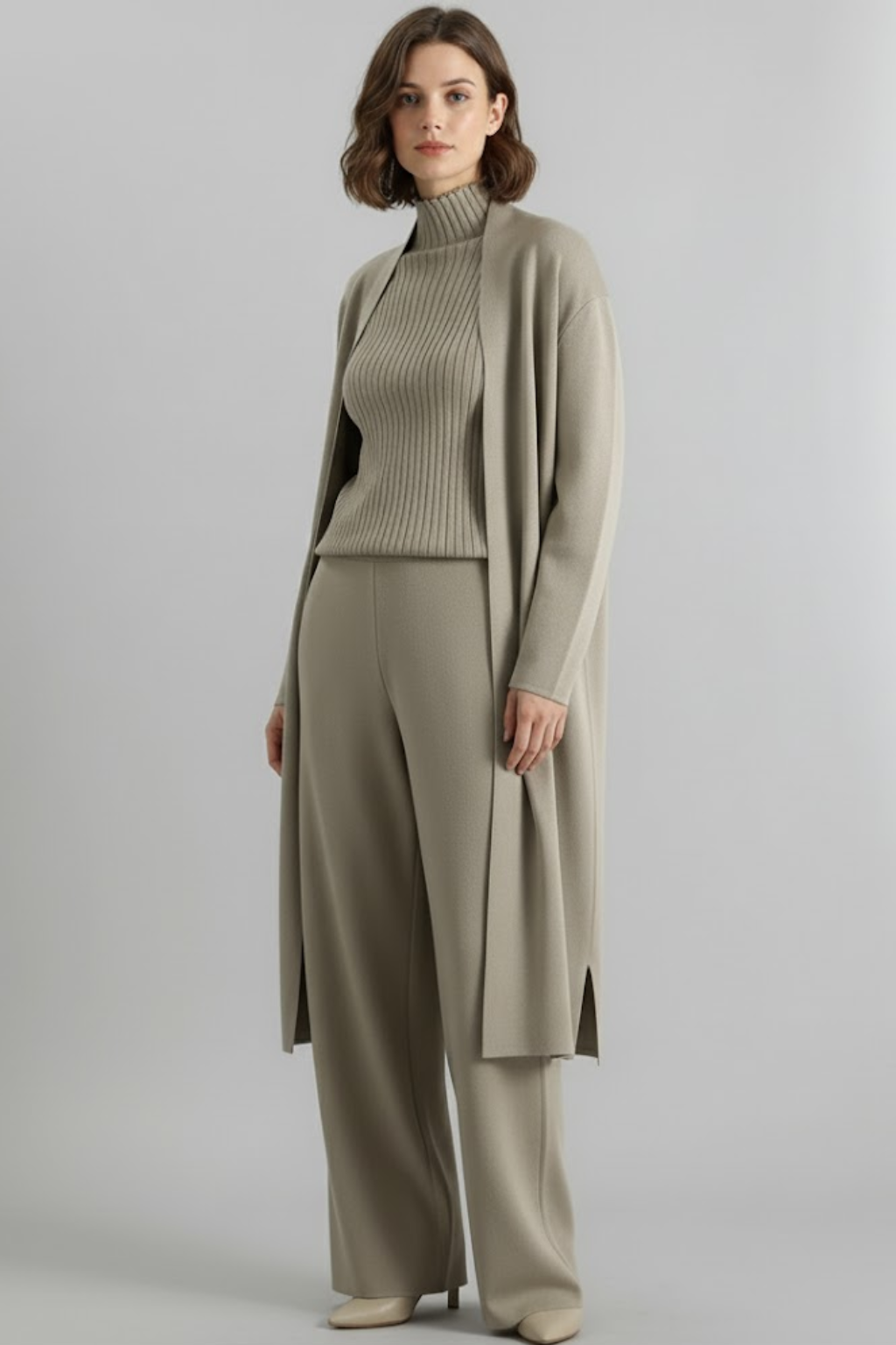 Lightweight spring women's pant set by Lumina Wear featuring tailored fit and coordinated style in soft, breathable fabric.