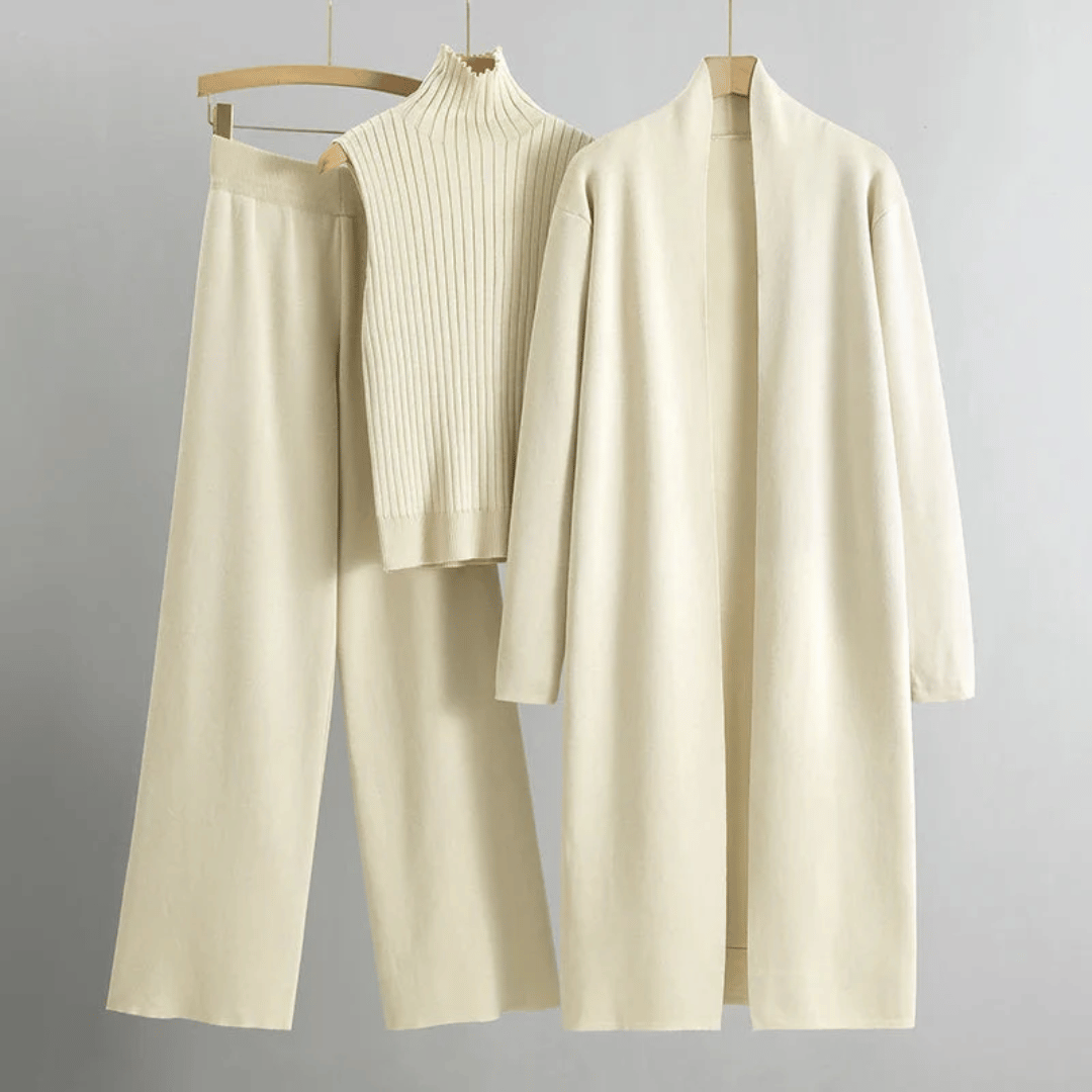 Lightweight spring pant set for women featuring tailored design and coordinated style, by Lumina Wear.