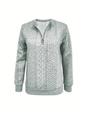 Lumina Wear Freya women's top featuring an elegant half-zip design and polished fit, ideal for stylish casual or office wear.