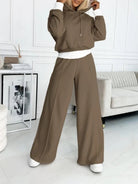 Lumina Wear Gabrielle relaxed fit casual two-piece set with modern silhouette, featuring comfortable fabric and stylish design.