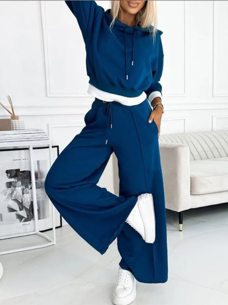Lumina Wear Gabrielle relaxed fit casual two-piece set with modern silhouette, featuring comfortable fabric and stylish design.