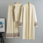 Giuliana embroidered trim relaxed fit three-piece set by Lumina Wear, featuring a stylish coordinated dress ensemble.