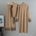 Giuliana Lumina Wear embroidered trim relaxed fit three-piece set, featuring coordinated dresses with intricate embroidery and comfortable design.