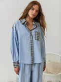 Lumina Wear Grace coordinated spring plaid two-piece set featuring a stylish top and matching skirt perfect for seasonal wear.