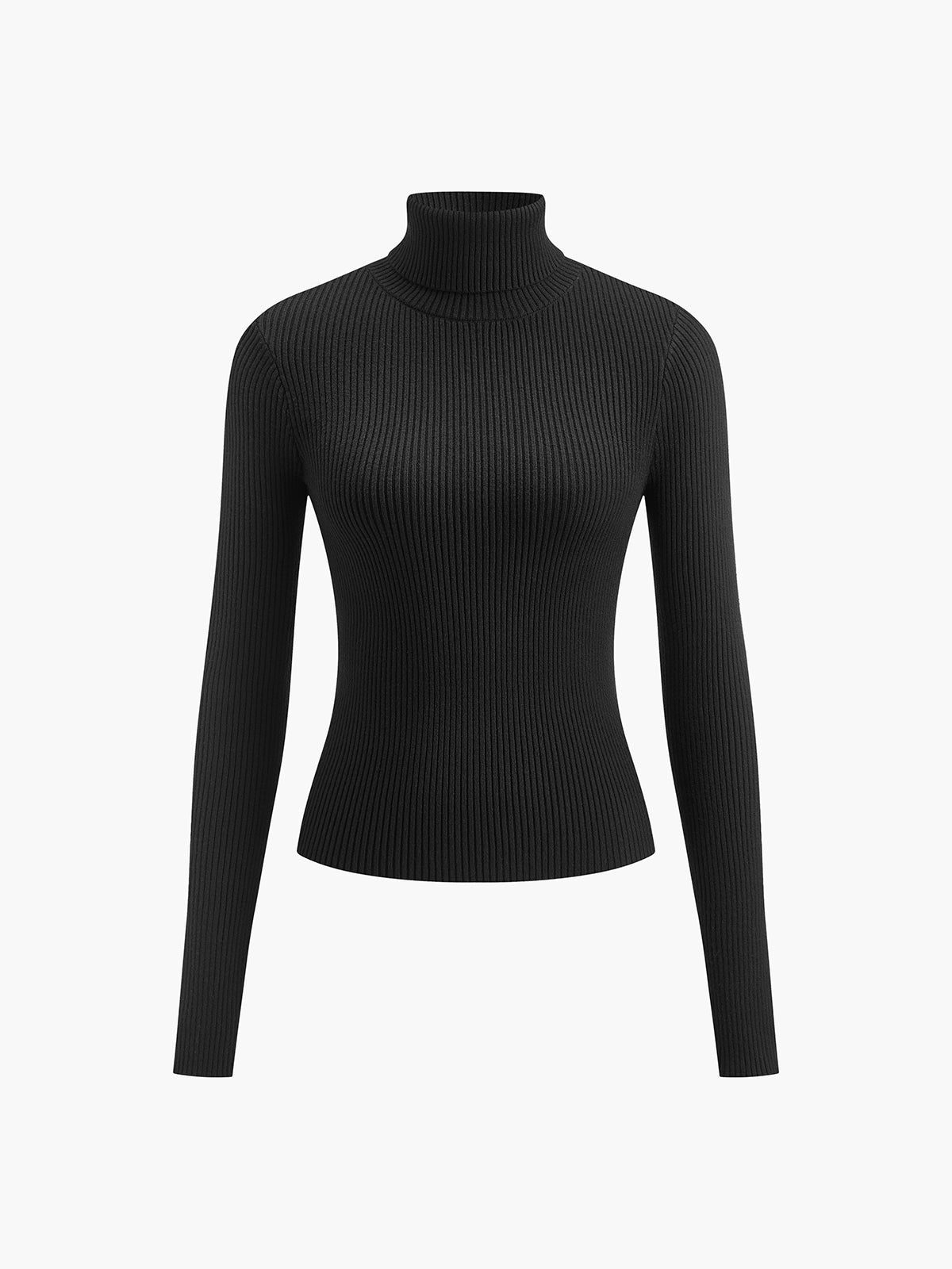 Lumina Wear Hailey sleek minimalist turtleneck top for winter, featuring a fitted design and smooth fabric in a neutral color.