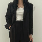 Lumina Wear Hailey tailored blazer and high-waisted trousers suit set, stylish and professional for office or formal occasions.