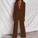 Lumina Wear Harper bold structured longline blazer with wide-leg matching pantsuit, tailored and stylish for professional looks.