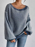 Lumina Wear Isabella cozy oversized knit sweater with lantern sleeves, soft fabric, in a relaxed fit, perfect for casual wear.