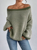 Lumina Wear Isabella cozy oversized knit sweater with lantern sleeves, featuring soft, chunky fabric and a relaxed fit.
