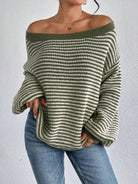 Lumina Wear Isabella cozy oversized knit sweater with lantern sleeves, soft and stylish for women.