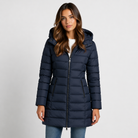 Lightweight quilted hooded puffer jacket with fitted silhouette from Lumina Wear, in a stylish and cozy design.