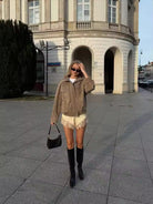Isabella | Oversized Boxy Fit Utility Jacket with Stand Collar - Lumina 6