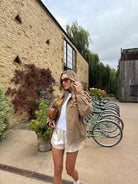 Isabella oversized boxy utility jacket with flap pockets by Lumina Wear, shown in a neutral color with front pockets and relaxed fit.
