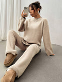 Isabella Lumina Wear relaxed fit two-piece matching outfit set with coordinated style, featuring comfortable fabric and stylish design.