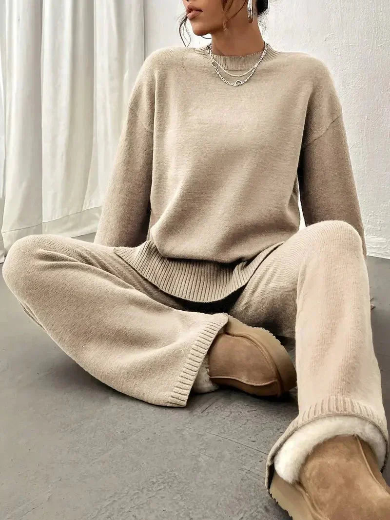 Isabella Lumina Wear relaxed fit two-piece matching outfit set with coordinated style, featuring comfortable fabric and modern design.