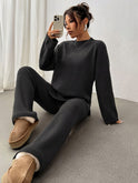Isabella Lumina Wear relaxed fit two-piece matching outfit with coordinated style, featuring comfortable fabric and stylish design.