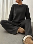 Relaxed fit two-piece matching outfit by Lumina Wear featuring coordinated style and comfortable fabric, shown on a model.