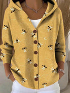 Black ribbed cardigan sweater for women with button front by Lumina Wear, featuring a cozy, fitted design.