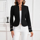 Lumina Wear Isabella women’s slim fit peplum blazer with structured shoulders, stylish and tailored for a polished look.