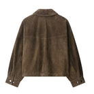 Isabella | Suede Utility Jacket with Flap Pockets and Zip Front - Lumina 8