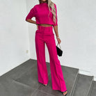 Isabella | Tailored Crop Top & High-Rise Wide-Leg Trousers Set - Lumina 9