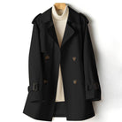 Lightweight tailored trench coat with waist cinch from Lumina Wear, shown in a versatile, stylish design.