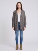 Textured oversized Lumina Wear Isabella cardigan with batwing sleeves, featuring a cozy, relaxed fit and stylish design.
