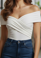 Luna | Sleeveless V-Neck Pleated Blouse - Lumina - Lumina Vancouver