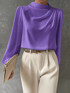 Lumina Wear Madison relaxed fit blouse featuring elegant design and timeless appeal, shown in a stylish, comfortable fit.