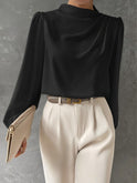 Lumina Wear Madison relaxed fit blouse featuring elegant, timeless design and soft fabric, perfect for casual or dressy occasions.