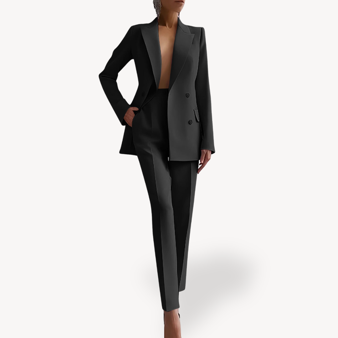 Lumina Wear Madison tailored blazer and pants suit with clean lines and a comfortable fit, perfect for professional or casual wear.