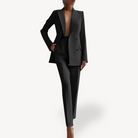 Lumina Wear Madison tailored blazer and pants suit with clean lines and a comfortable fit, perfect for professional or casual wear.