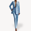 Lumina Wear Madison tailored blazer and pants suit with clean lines, fitted design, and professional style.
