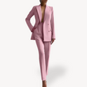 Lumina Wear Madison tailored blazer and pants suit set, featuring clean lines and a comfortable fit, perfect for professional or formal wear.