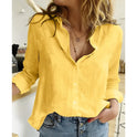 Light blue Makayla airy blouse by Lumina Wear with relaxed fit, lightweight fabric, and casual style perfect for everyday wear.