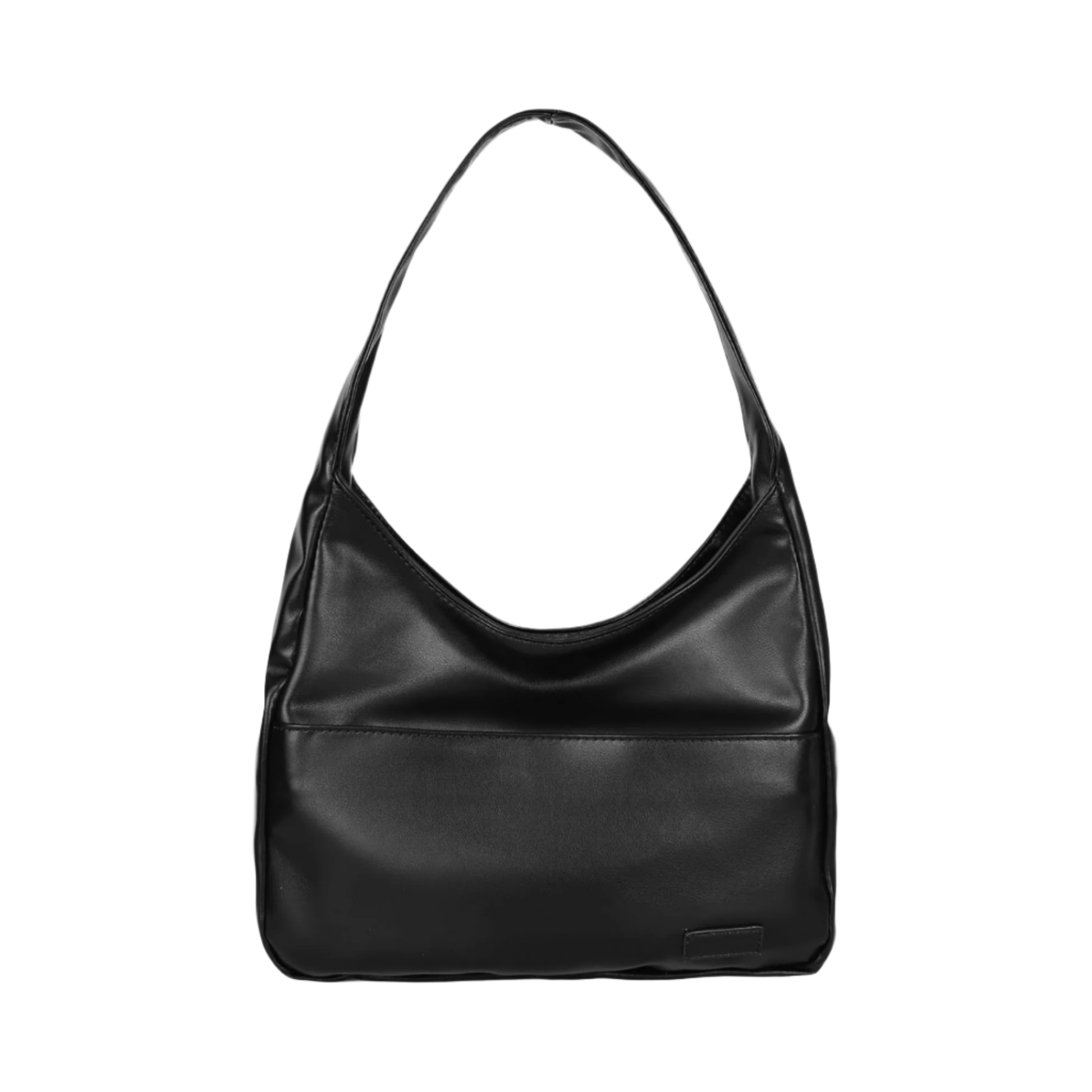 Maya | Chic Vegan Leather Black Shoulder Bag with Spacious Design - Lumina 1