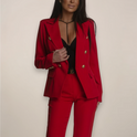 Maya tailored spring suit set by Lumina Wear featuring a modern, versatile design with a fitted blazer and matching trousers.