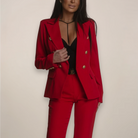 Women's Maya tailored spring suit set by Lumina Wear, featuring a modern, versatile design in a stylish suit ensemble.