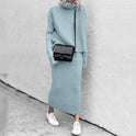 Lumina Wear Natalie relaxed knit pullover and ribbed skirt set displayed on a mannequin in a casual, cozy style.