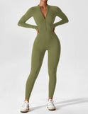 Lumina Wear Penelope two-piece fitted dress set with zip detail, featuring sleek design and modern style.