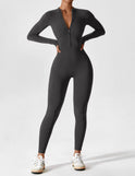 Sleek fitted two-piece dress with zip detail from Lumina Wear's Penelope collection, shown in a stylish, modern design.