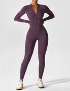 Lumina Wear Penelope sleek fitted two-piece dress set with zip detail, shown in a stylish, form-fitting design.