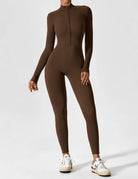 Sleek fitted two-piece dress with zip detail from Lumina Wear's Penelope collection, shown in a stylish and modern design.