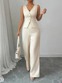 Lumina Wear Victoria two-piece set featuring a breezy sleeveless top and flowing wide-leg pants, perfect for warm weather.