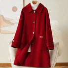 Lumina Wear Victoria classic warm winter coat with front pockets, stylish and cozy outerwear for cold weather.