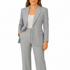 Victoria Lumina Wear tailored suit set featuring a streamlined blazer and matching trousers, perfect for professional or formal occasions.