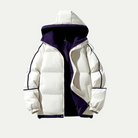 Victoria insulated hooded puffer parka with relaxed fit by Lumina Wear, featuring quilted design and cozy winter insulation.