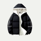 Victoria insulated hooded puffer parka by Lumina Wear, relaxed fit with a cozy hood, designed for warmth and comfort.